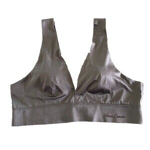 VINCE CAMUTO Seamless Lounge Bra Removable Pads Size XL Gray Comfort‎